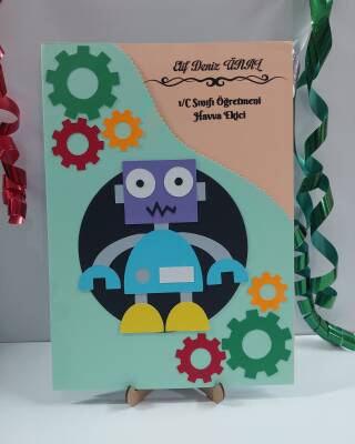 Karne Dosyası Robot Temalı 25x35 cm - 2