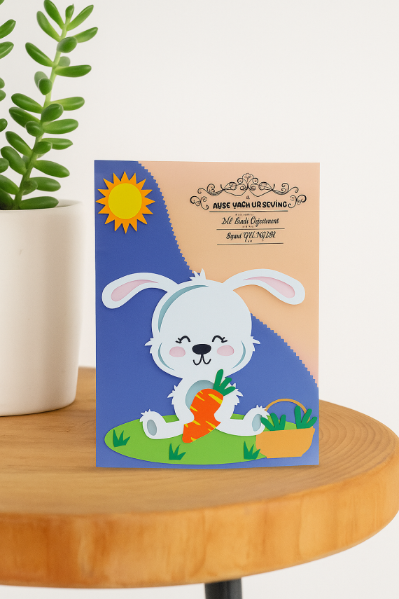 Karne Dosyası Sevimli Tavşan Temalı 25x35 cm - okulyolum