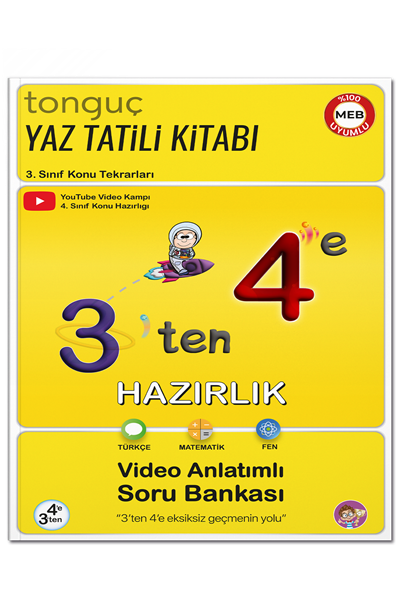 3'ten 4'e Hazırlık Kitabı - Tonguç Yayınları