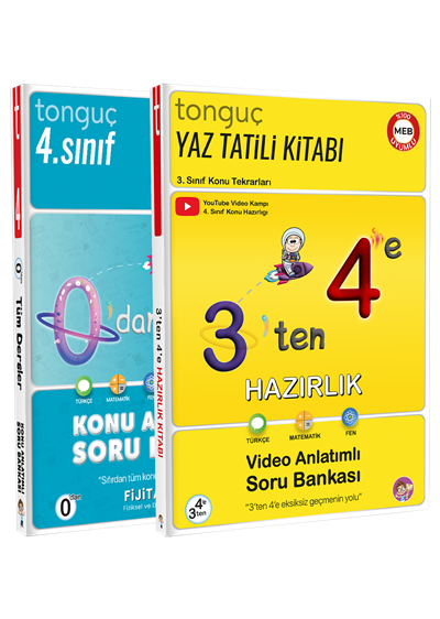 3'ten 4'e Hazırlık Seti - Tonguç Yayınları