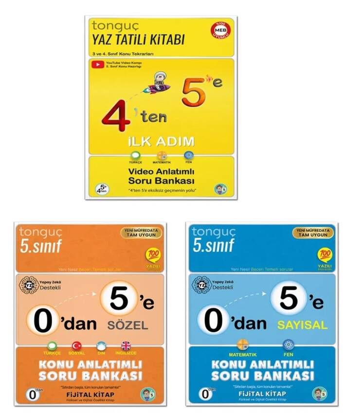 4'ten 5'e Hazırlık Seti - Tonguç Yayınları