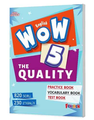  Fenomen Okul Wow English 5. Sınıf The Quality + Practice Book + Vocabulary Book + Test Book - Fenomen Okul