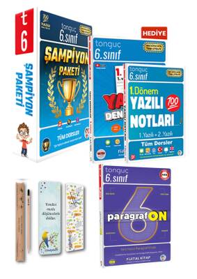6. Sınıf Şampiyon Paketi - ParagrafON Soru Bankası (1. Dönem Yazılı Seti Hediye) - Tonguç Yayınları