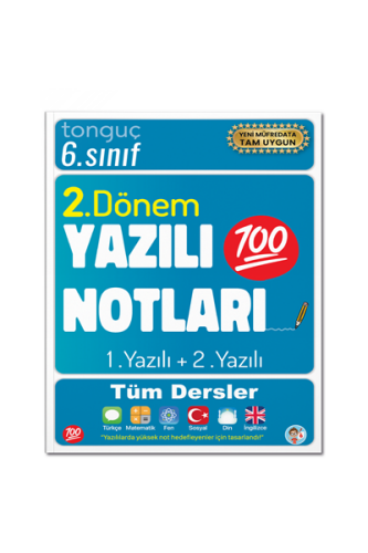 6. Sınıf Yazılı Notları 2. Dönem 1 ve 2. Yazılı - Tonguç Yayınları