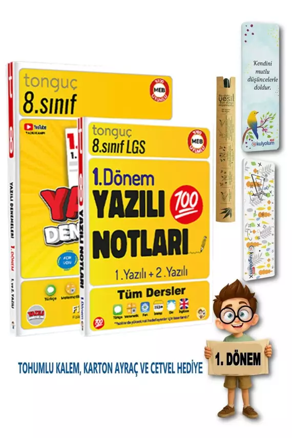 8. Sınıf 1. Dönem 1 ve 2. Yazılı Notları ve Denemeleri - 1