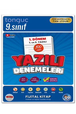 9. Sınıf Yazılı Denemeleri 1. Dönem 1 ve 2. Yazılı - 1