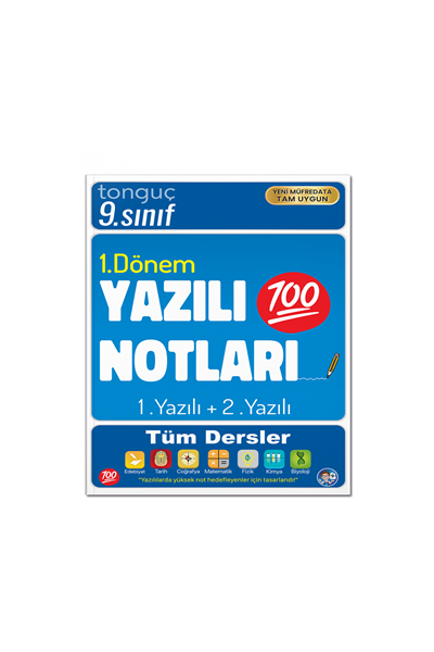 9. Sınıf Yazılı Notları 1. Dönem 1 ve 2. Yazılı - Tonguç Yayınları