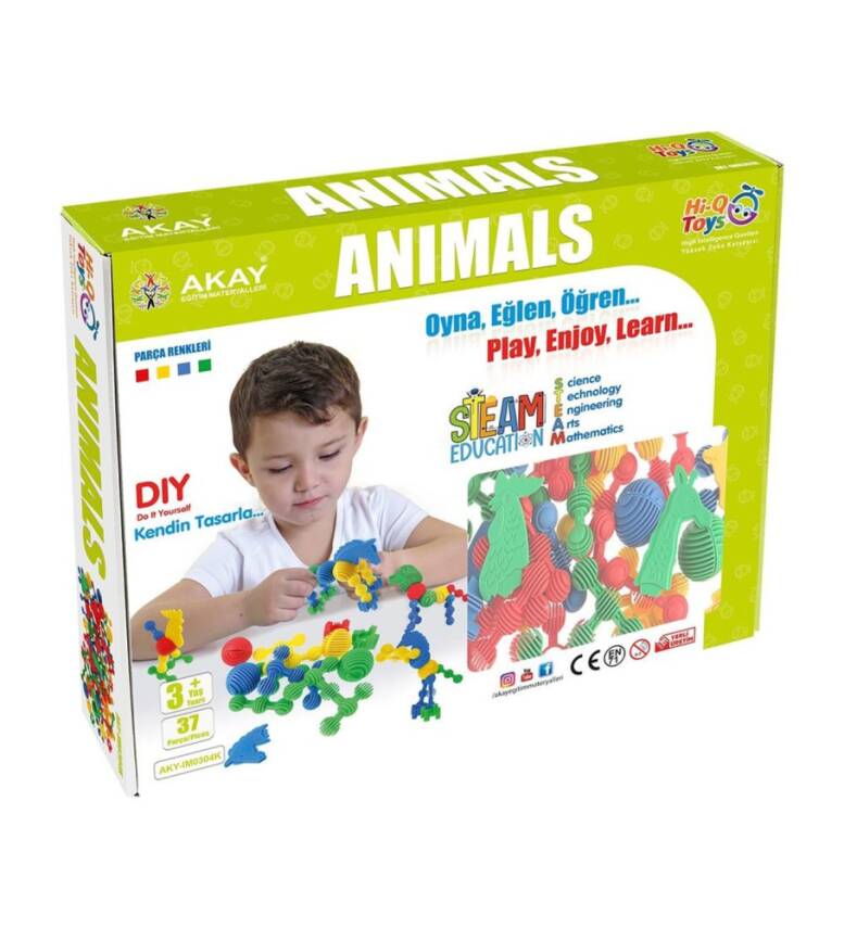 Animals Yapı Lego 37 Parça Blokları - Akay