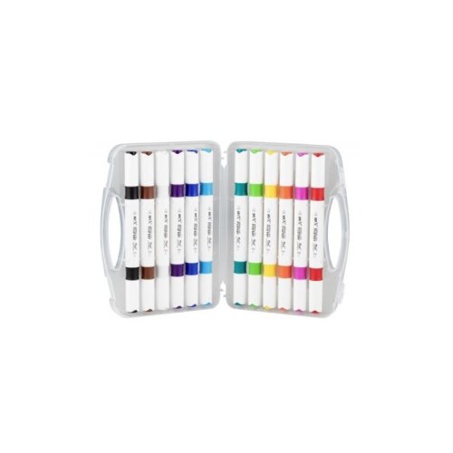 Art-X Acrylic Marker Duo Marker Çift Uçlu Akrilik Su Bazlı Boyama Kalemi 12 Renk Set - 4