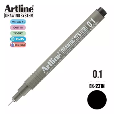 Artline Drawing System Teknik Çizim Kalemi 0.1 Siyah - 1