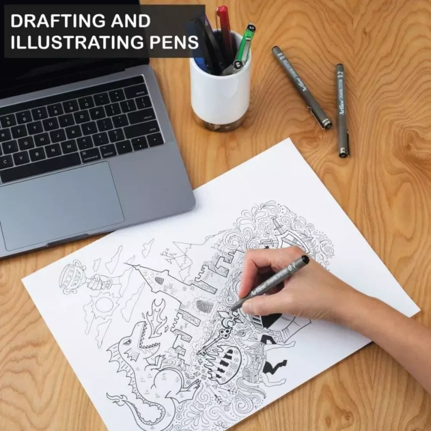 Artline Drawing System Teknik Çizim Kalemi 0.4 Siyah - Artline (1)