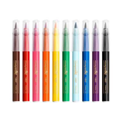 Bic Visa Fırça Uçlu Keçeli 10'lu Boya Kalemi - 2