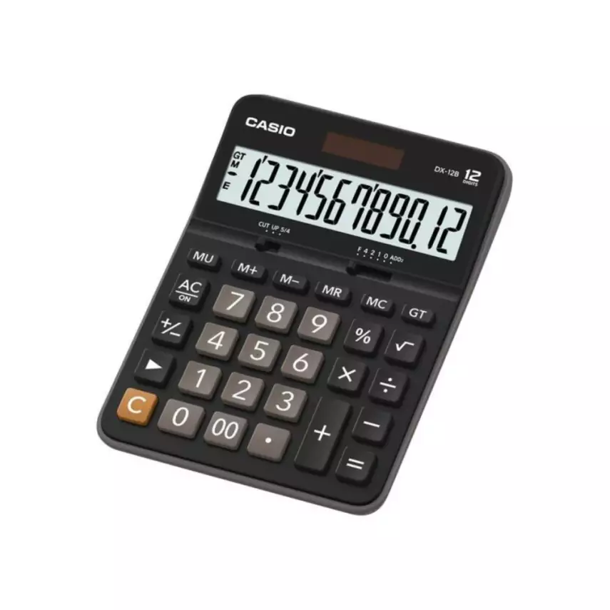 Casio Hesap Makinesi DX-12B-BK - 1