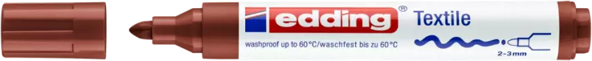 Edding 4500 Tekstil Kalemi 2-3 mm Kahverengi - 1