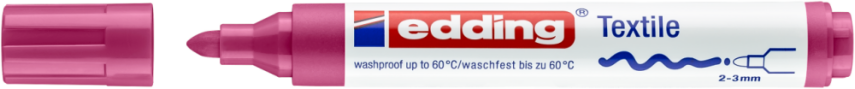 Edding 4500 Tekstil Kalemi 2-3mm Karmin - 1
