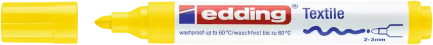 Edding 4500 Tekstil Kalemi 2-3mm Sarı - 1