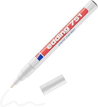 Edding E-751 Paint Marker Kalem Boya Dekorasyon Markörü Beyaz - 1