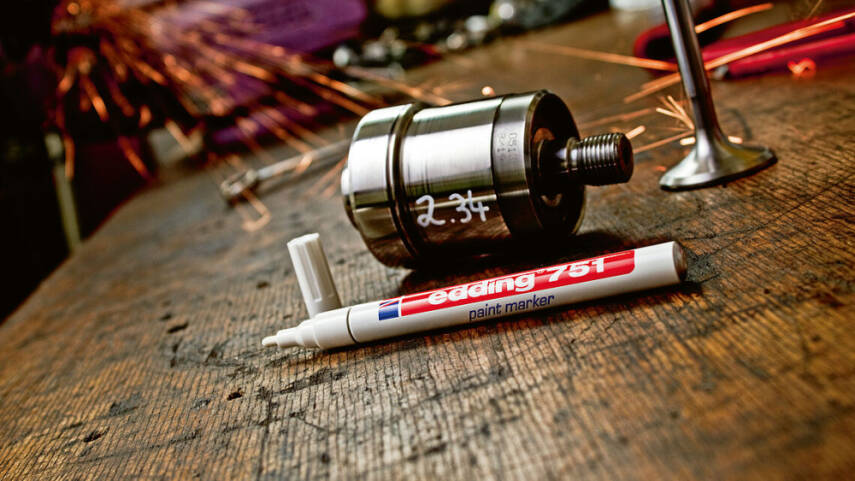 Edding E-751 Paint Marker Kalem Boya Dekorasyon Markörü Beyaz - Edding (1)