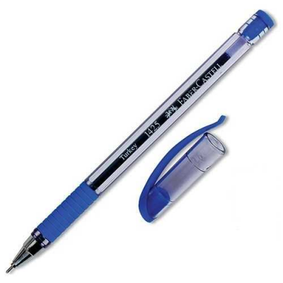 Faber-Castell 1425 İğne Uçlu Tükenmez Kalem Mavi - 1