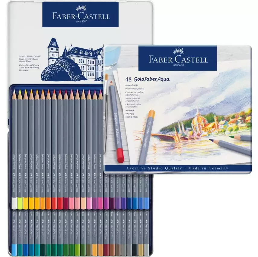 Faber Castell Creative Studio Goldfaber Aquarell Boya Kalemi 48 Renk - 1