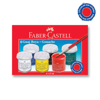Faber Castell Guaj Boya 6’lı - Faber Castell