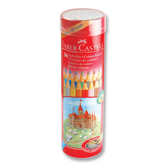 Faber Castell Kuru Boya Kalemi Metal Tüpte 36 Renk - Faber Castell