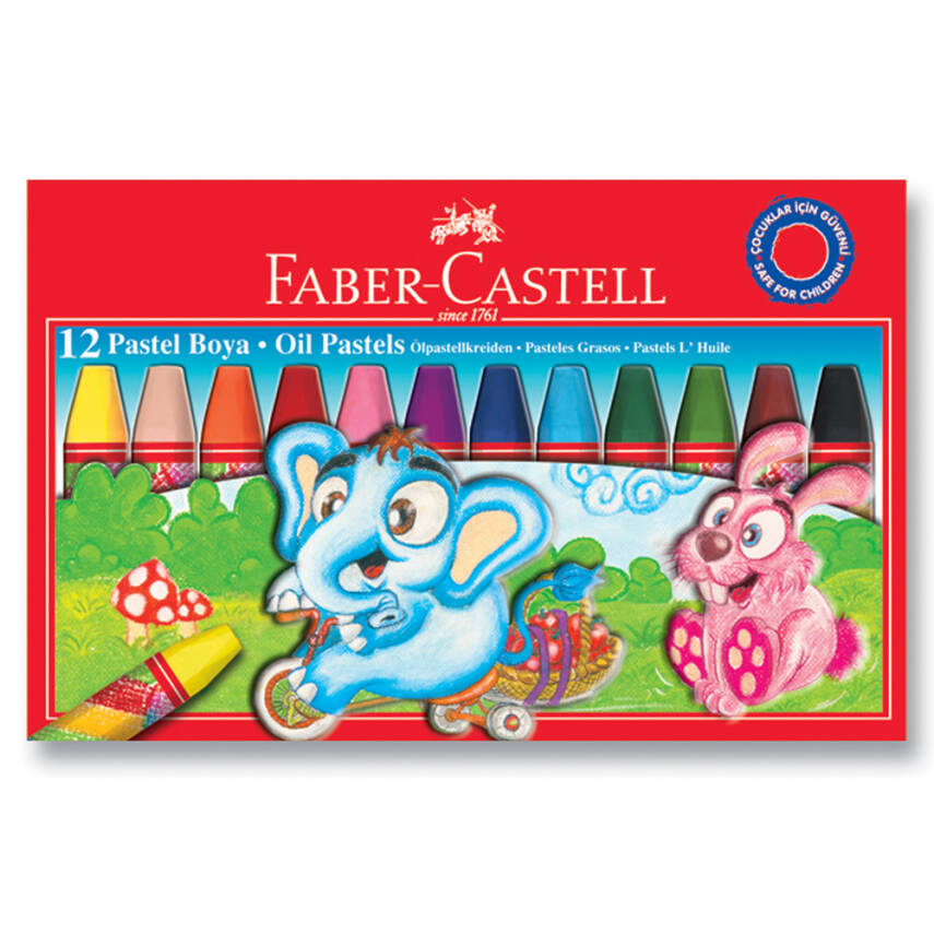 Faber Castell Pastel Boya Karton Kutu 12 Renk 125312 - Faber Castell
