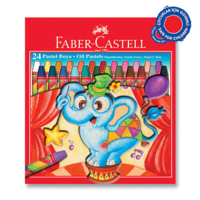 Faber Castell Pastel Boya Karton Kutu 24 Renk - Faber Castell