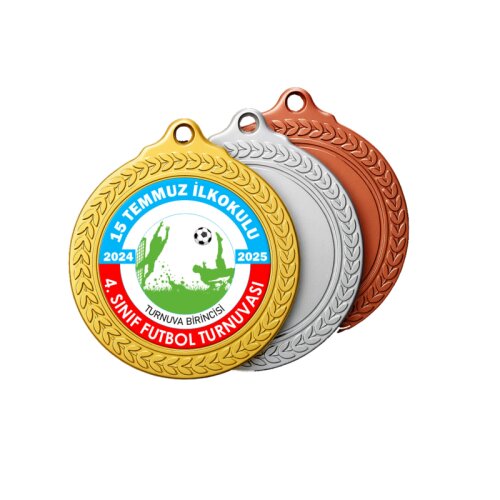 Futbol Turnuvası Madalyası - okulyolum