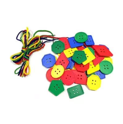 Geometrik İpli Düğmeler - 116 Parça - 2