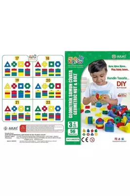 Geometrik Somun Civata Yapı Blokları Karton Kutulu - 2