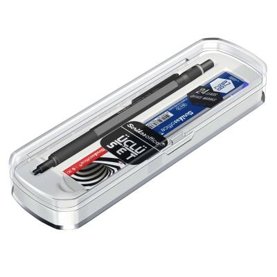 Graph-X 3'lü Set Mekanik Kurşun Kalem 0.7 mm Mat Siyah - Scrikss