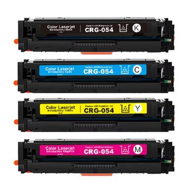 HP - Canon Uyumlu Renkli Toner Set ( CF540 - CF541 - CF542 - CF543 - CRG054 - CRG067 ) - Universal