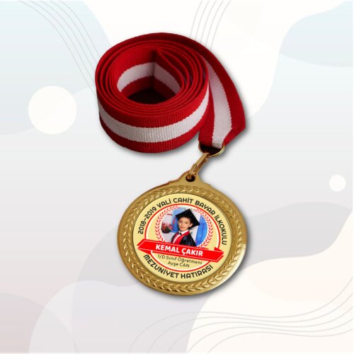 Kişiye Özel Fotoğraflı Mezuniyet Madalyası - okulyolum (1)