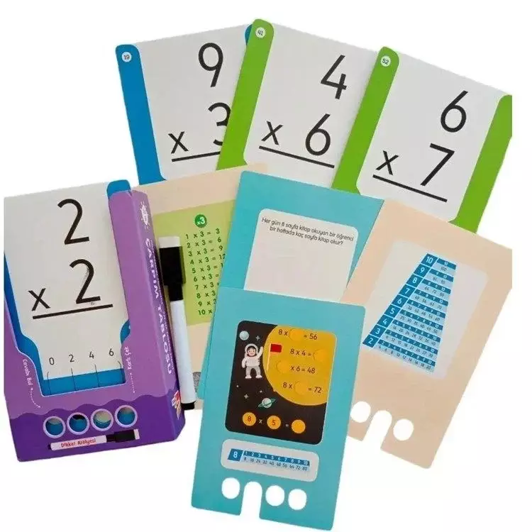 Kolay Öğrenme Yöntemiyle Yaz Sil Çarpım Tablosu Oyunu - 2