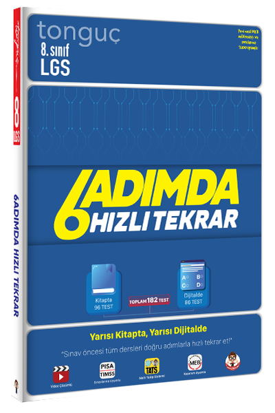 LGS 6 Adımda Hızlı Tekrar - Tonguç Yayınları