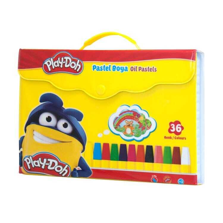 Play-Doh 36 Renk Çantalı Pastel Boya - Play-Doh