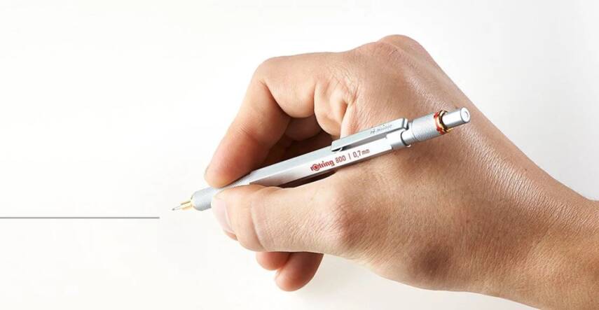 Rotring 800 Mekanik Kurşun Kalem Krom 0.7mm - 3