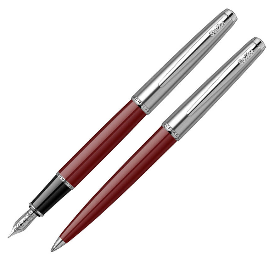 Scrikss 78 Dolma Kalem - Tükenmez Kalem Seti Bordo - Scrikss (1)