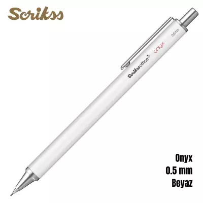 Scrikss Versatil Kalem Onyx 0.5mm Beyaz - 1