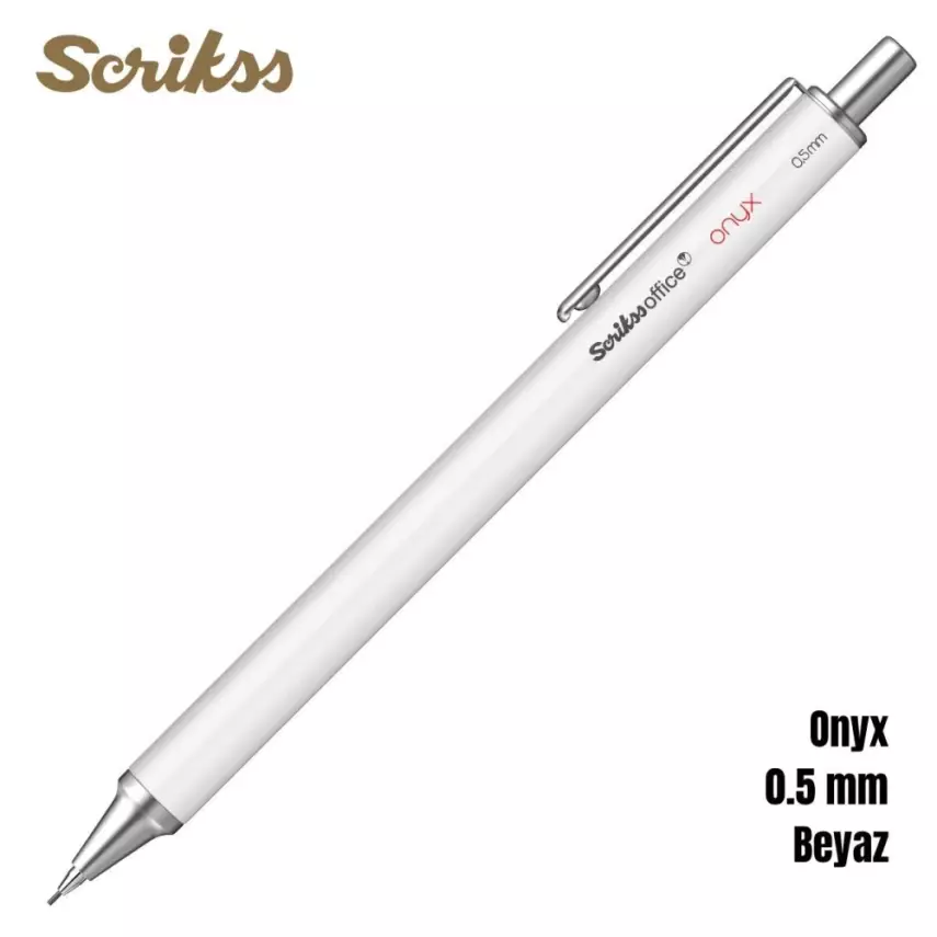 Scrikss Versatil Kalem Onyx 0.5mm Beyaz - 1