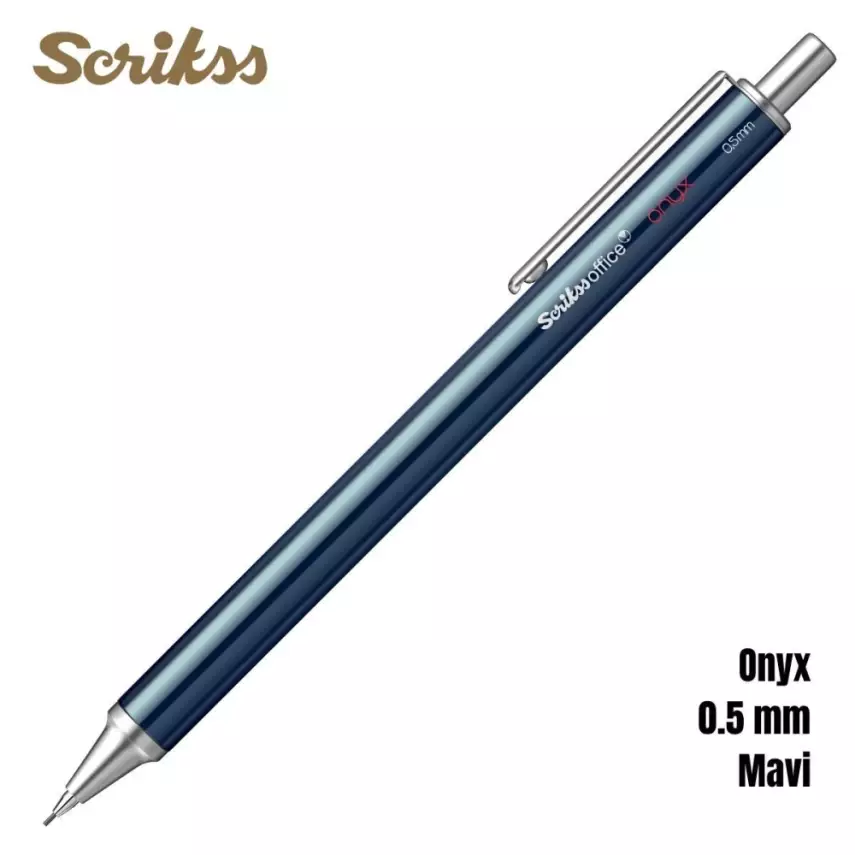 Scrikss Versatil Kalem Onyx 0.5mm Mavi - 1