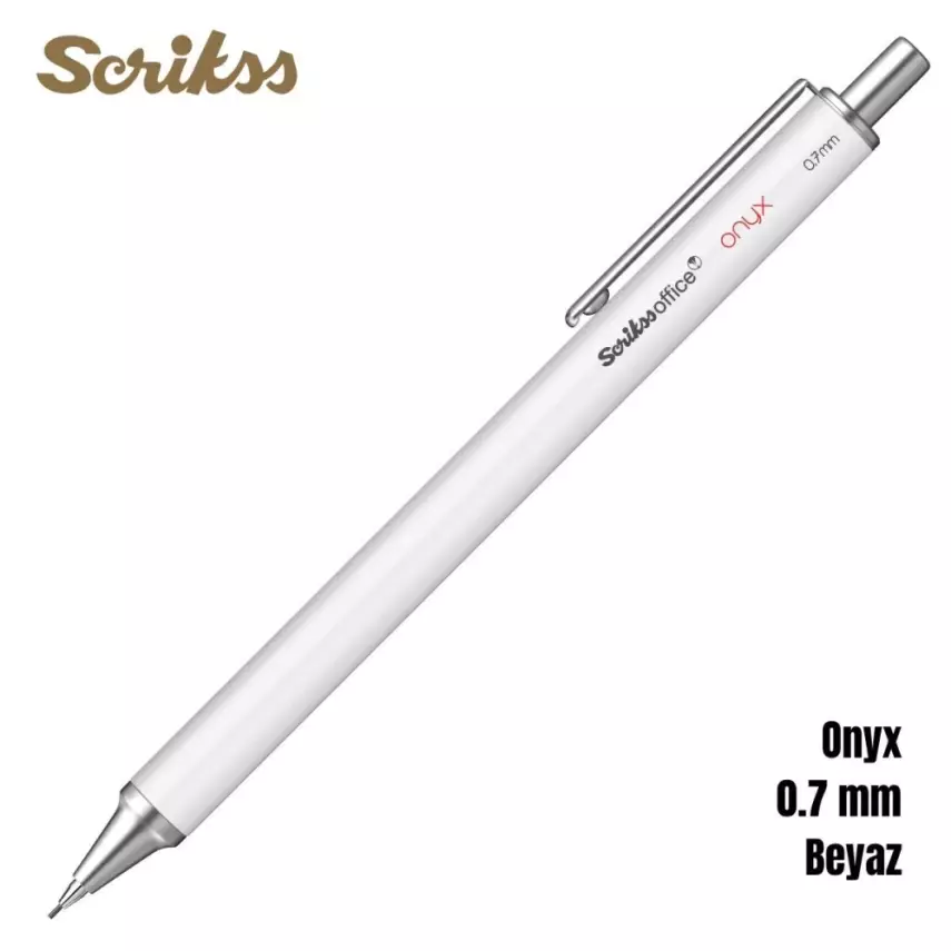 Scrikss Versatil Kalem Onyx 0.7mm Beyaz - 1