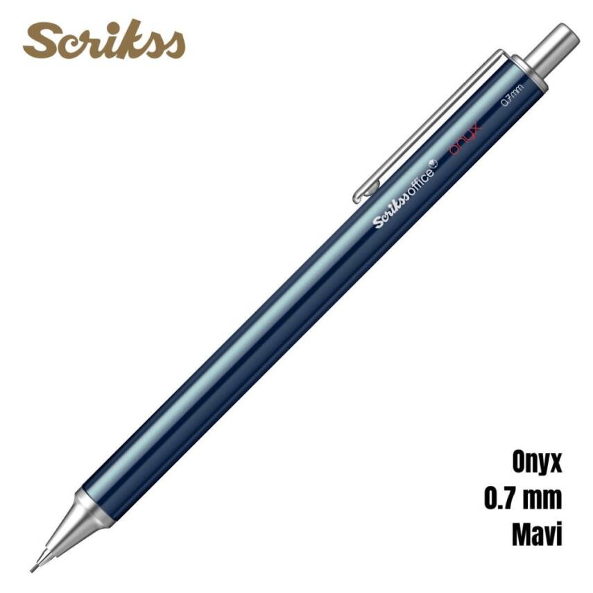 Scrikss Versatil Kalem Onyx 0.7mm Mavi - 1
