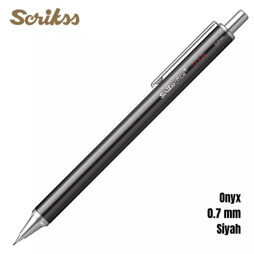 Scrikss Versatil Kalem Onyx 0.7mm Siyah - 1