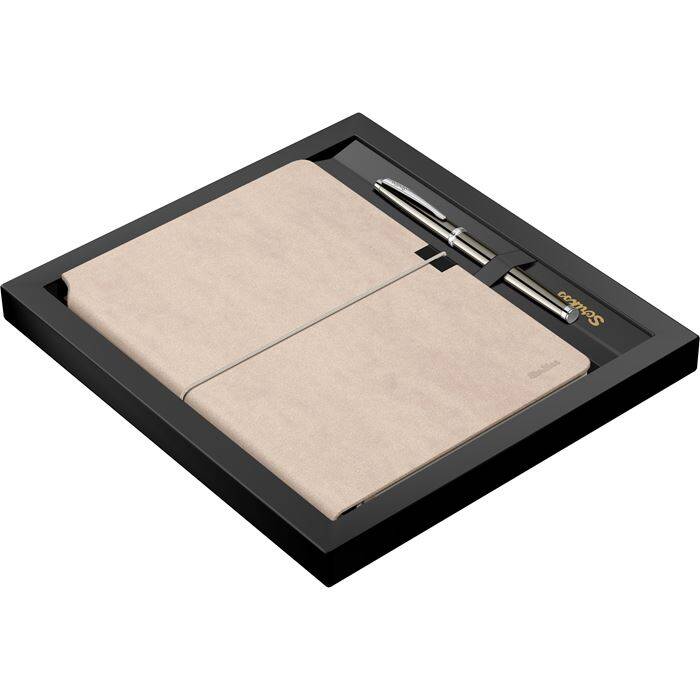 SD600-12 Verona Bej A5 Defter & 800 Roller Titanyum Krom - Scrikss (1)