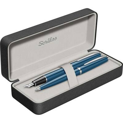 Scrikss Vintage 33 Dolma Kalem - Tükenmez Kalem Takım Lacivert M Uç - 1