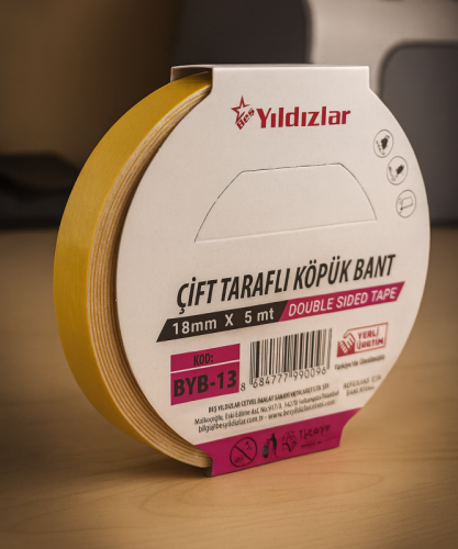 Yıldızlar Byb-13 Çift Taraflı Köpük Bant 18x5mt - Yıldızlar